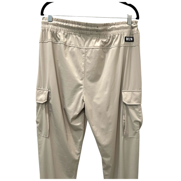Brooklyn Athletics Mens Jogger Pants Stretch Beige Size Large Drawstring Waist - Picture 6 of 9